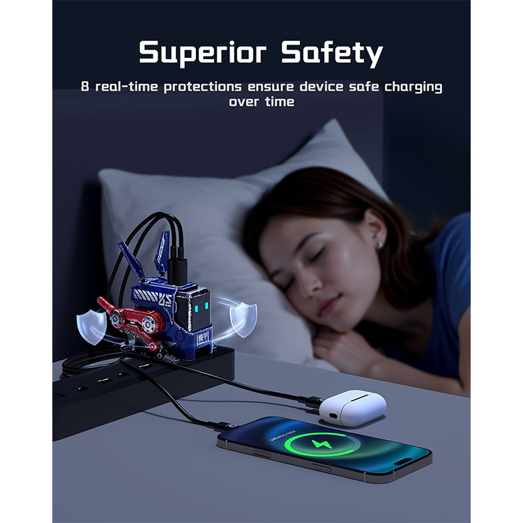 خرید شارژر GravaStar Alpha65 - دارای دو شاخه و سه شاخه - نسخه Captain